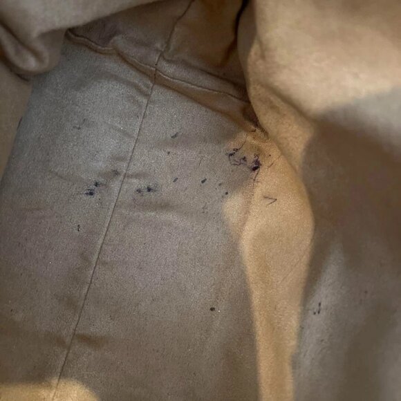 JIMMY CHOO Sasha Star Studded Tote Shoulder Bag Gray Beige Leather - Picture 3 of 6